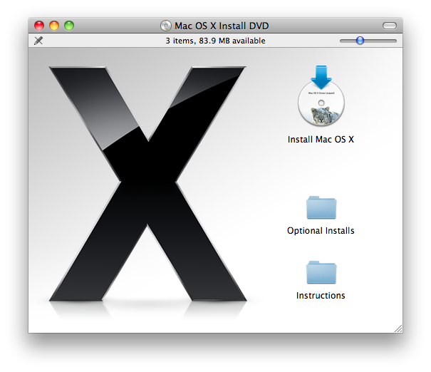 OS X 6 Installation folder